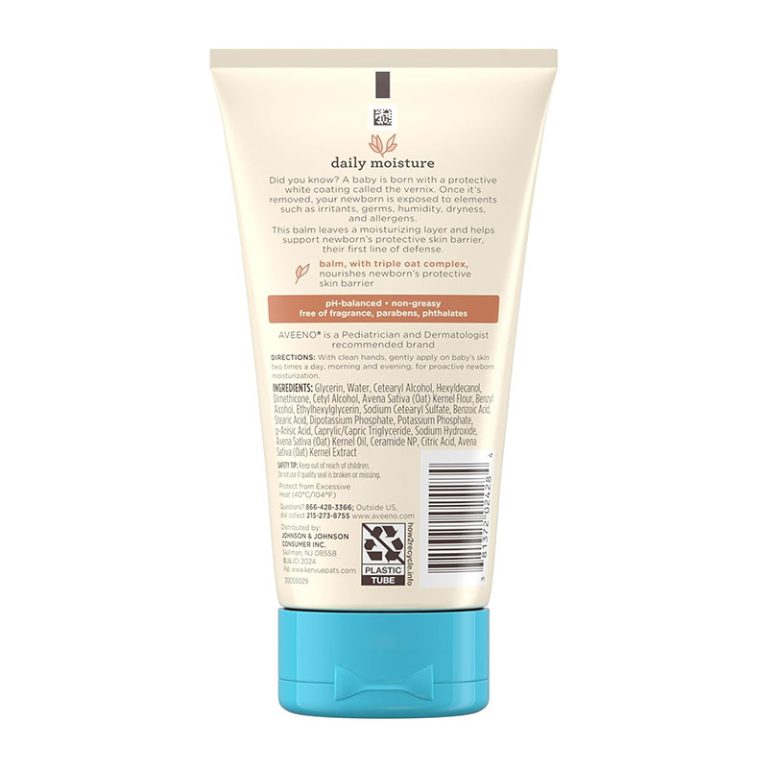 Aveeno Daily Moisture Healthy Start Newborn Balm – 141gm | Rich, Velvety Formula for Newborn Skin