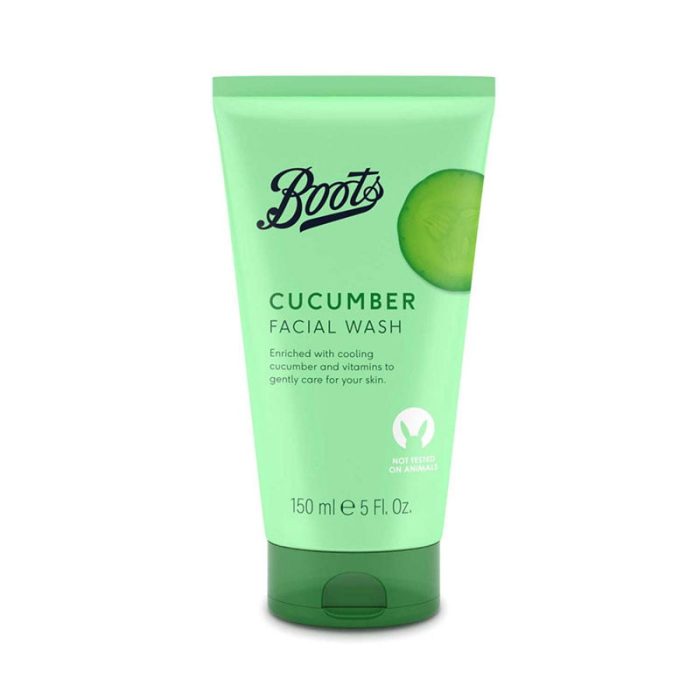 Boots Essentials Cucumber Facial Wash – 150ml | Soothing Cleanser for All Skin Type