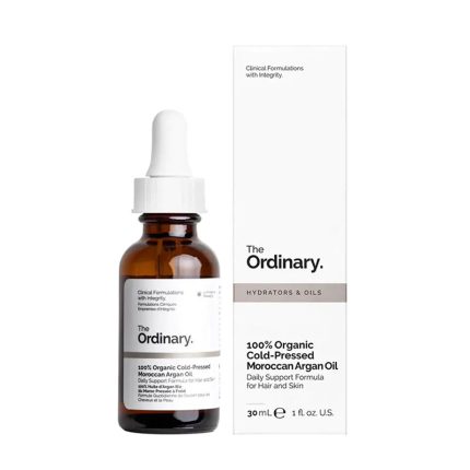 The Ordinary 100% Organic Cold-Pressed Moroccan Argan Oil – 30ml | Pure Hydration for Skin and Hair