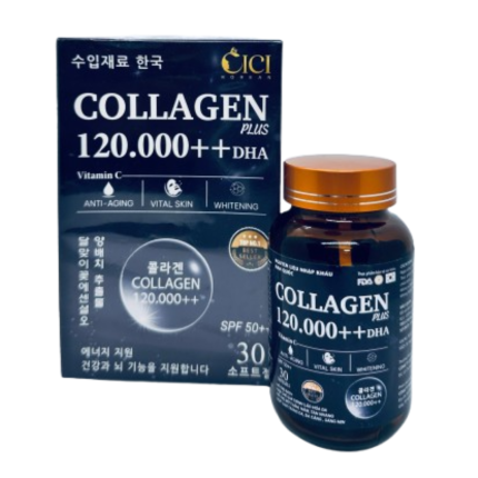 Collagen Plus Supplement with 120,000 DHA for Skin and Joint Health